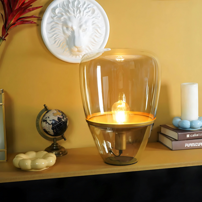 OPULENT COGNAC LAMP